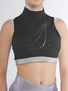 Pridance 312 Black Mikrofiber Spor Büstiyer