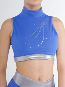 Pridance 312 Blue Mikrofiber Spor Büstiyer