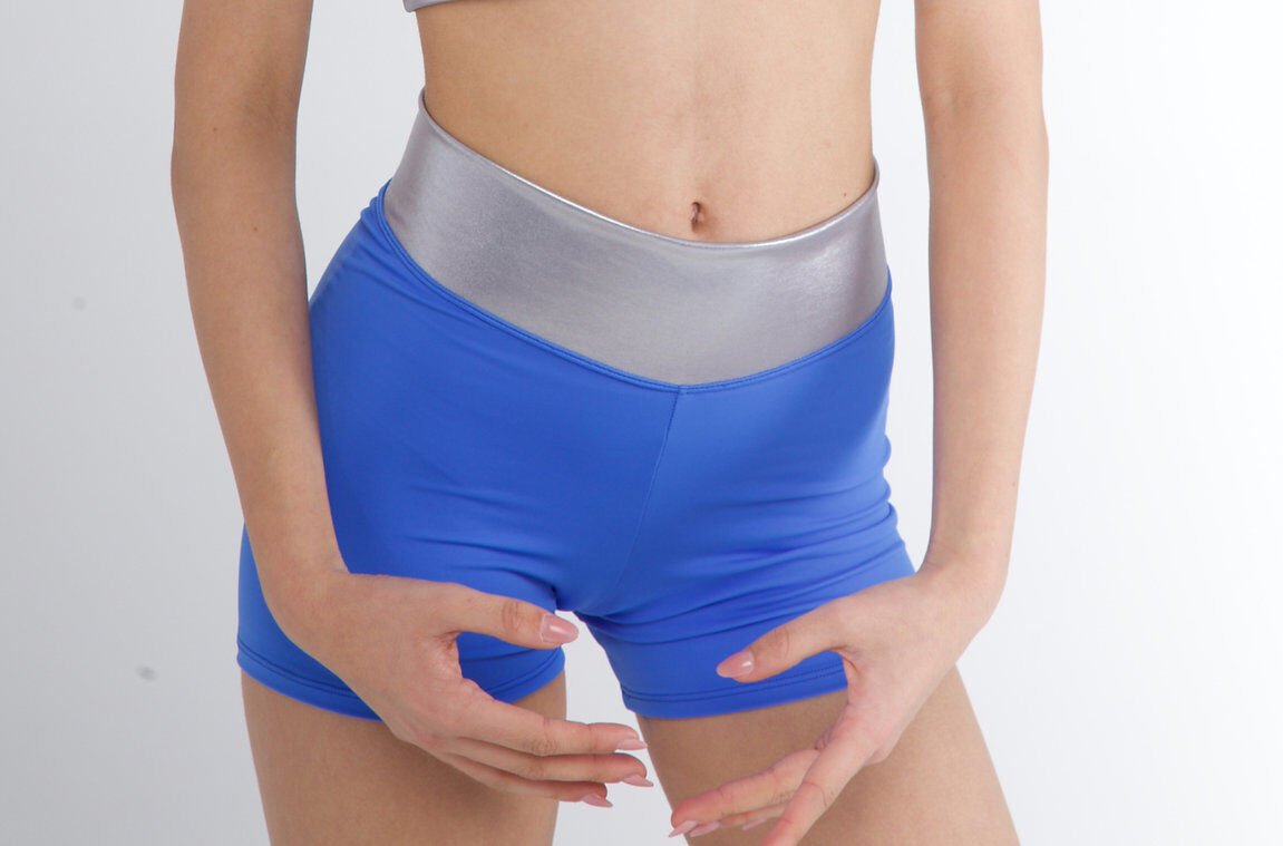 Pridance 313 Blue Mikrofiber Şort