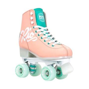 Rio Roller Script Peach Quad Paten