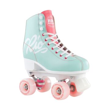 Rio Roller Script Teal Quad Paten