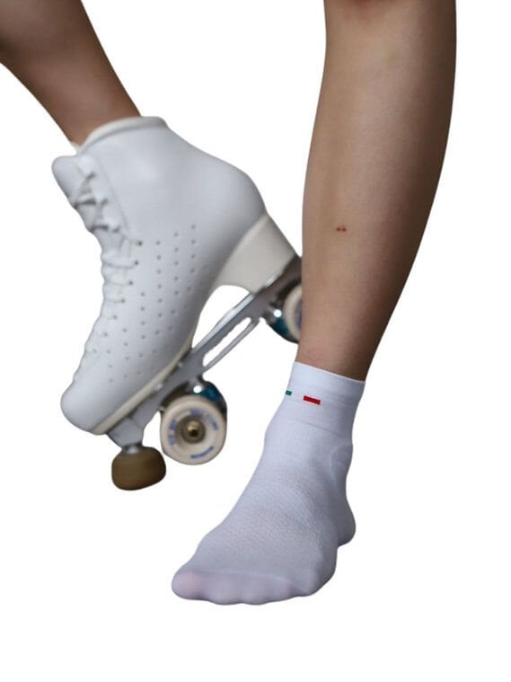 Pridance 521/P White Buz Pateni Çorabı