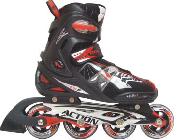 Action Pw 125F Red Ayarlanabilir Fitness Paten