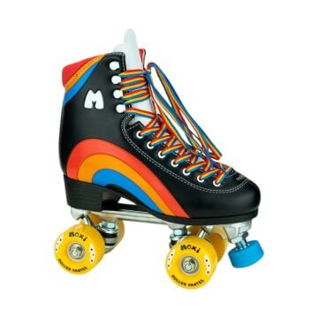 Moxi Rainbow Rider Black Quad Paten