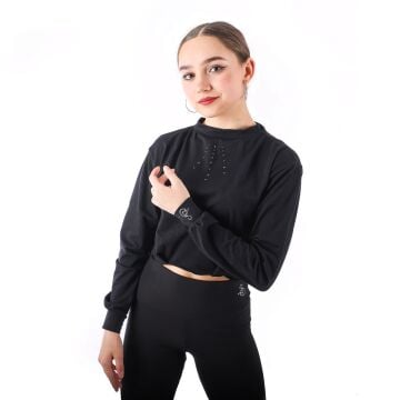 Sagester 075 Black Crop Top